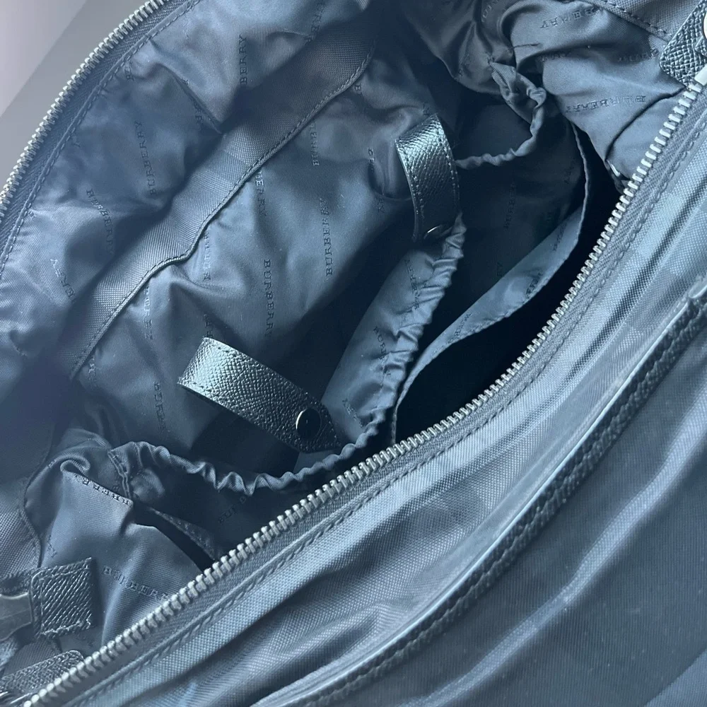 Burberry Graceford Nylon Tonal Check Diaper Bag